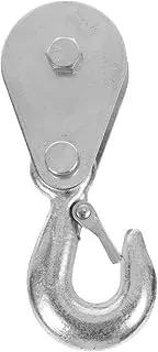 MOLUCKFU Pulley Ring Pulley Heavy Duty Pulley Wheel Cable Rope Attachment Pulley Block Hook Pulley Heavy Duty Pulley Block Pulley with Hook Pulley Hook Pulley Hoist Bearing Pulley