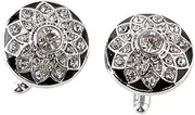 [JYHLSHBA] Cufflinks For Men 1 Pair Of Zircon French Business Cufflinks Men'S French Shirt Cufflinks