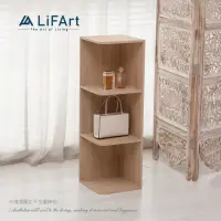 在飛比找momo購物網優惠-【LiFArt】日系簡約三層角落收納櫃(MIT/收納櫃/置物