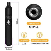 TUXING Pcp Air Tank 4500Psi 0.7L Carbon Fiber HPA Tank CE Scuba Pcp Cylinder
