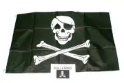 Flag - Polyester - Skull & Crossbones - 3' x 5' ( approx 90cm x 150cm )