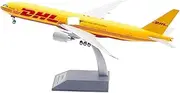 Pre-Built Model Aircraft 31CM 1/200 Scale Finished Aircraft Die-cast Model for DHL for Boeing 777-F D-AALM Airplane Replica Miniature Airplane Model