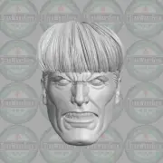 Guy Gardner v2 Green Lantern custom head for McFarlane DC & other action figures