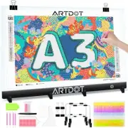 A3 Light Pad for Diamond Painting Kits, USB Powered Light Board Kit, Adjustable