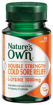 Nature's Own Double Strength Cold Sore Relief 50 Tablets