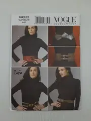 Vogue Sewing Pattern 9222 V9222 Misses Belts 5 styles Pattern Size OSZ NEW