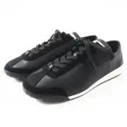 Chanel 24S G45714 Coco Mark Logo Calfskin Sneakers Black White 36
