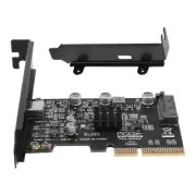 USB PCIE Card Type C PCI-Express 4X to USB 3.2 Gen 2X2 (20Gbps) ASM32421618