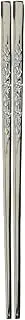 Endoshoji THS06 Commercial Chopsticks (Bamboo Pattern), Stainless Steel, Made in Japan