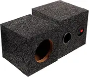 OSALADI 1 Pair Sub Box Single Sub Box Car Subwoofer Enclosure Car Speaker Supply Black