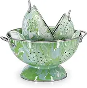 Golden Rabbit Enamelware - Set of 3 Colanders (Modern Monet)