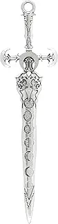 HAQUIL Sword Moon Phase Hairpin Vintage Styling Pins Silver Plated Witch Hair Slide Renaissance Festival Hair Acceossories for Women