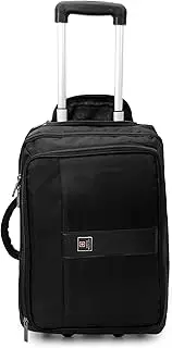 Swiss Military Polyester Soft Roller Case, Laptop Roller Case, 23 Ltrs Laptop Trolley Bag, LTB4A Black Color, Black, Onesize, Modern, Black, Onesize, Modern