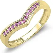 [Dazzlingrock Collection] 10k Round Pink Pink-Sapphire