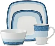[Noritake] Colorscapes Layers Sky 4-Piece Square Place Setting, Service for 1