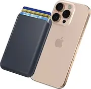 [WAESRY] MagSafe Wallet Magnetic Card Holder, Premium Vegan Leather Phone Wallet for Phone Card Holder for iPhone 16 Plus Pro Max 15 14 13 12 Series