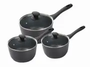 Pyrolux Pyrostone 3 pce Saucepan Set