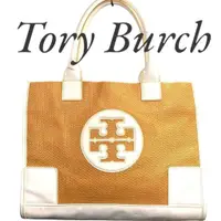 在飛比找蝦皮購物優惠-TORY BURCH 托特包 ELLA 草編 mercari