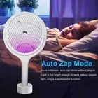 Electric Bug Zapper Racket Fly Swatter Mosquito Bat Wasp Insect Pest Killer USB