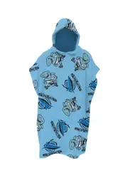 Cronulla Sharks NRL Team Logo Youth Hooded Bath Beach Towel