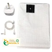 Organic Grounding Sheet 10% Silver Bed Therapy with Adapter 76x80 INCH