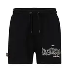 Hugo Boss X Keith Haring Shorts Black Cotton Terry Dancing XXL New $198 Tag