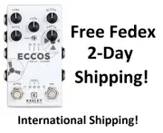 New Keeley Eccos Tape Delay Looper Guitar Effects Pedal