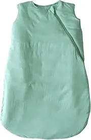 Baby Sleeping Bag 1 TOG for Babies 0-6 Months, Bamboo Fabric for Moderate Temp. (18 to 24°C), Highly Breathable, J-Shaped Double Zipper for Easy Nappy Changes, Cove Green - by Zoe Sage