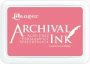 3 Pack Ranger Archival Ink Pad #0-Coastal Coral AIP-69300
