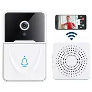Smart Video Wireless Camera Doorbell, 3 in 1 Doorbell, Surveillance, X3 white