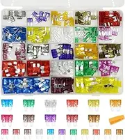 Jotia 301Pcs Mini & Standard Blade Car Fuse Assortment Kit, Including 2A 3A 5A 7.5A 10A 15A 20A 25A 30A 35A 40A Car Auto Fuses with Fuse Puller, Automotive Assorted Replacement Blade Fuses
