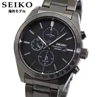 在飛比找蝦皮購物優惠-（傑夫的店）SEIKO 精工 三眼計時錶 42mm 光動能