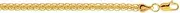 [JewelryWeb] 10k Yellow Gold Flat Wheat Chain Ladies Fancy Bracelet With Lobster Clasp 18 Centimeters Link-Bracelet for Women and Men