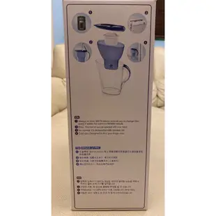 德國BRITA 德國製。馬利拉記憶型2.4L濾水壺／藍【內含濾芯x1】-全新