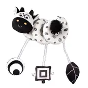 Catzon Baby Hanging Toy for Stroller and Crib Spiral Plush Toy for Newborn-Cow