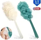 2× Bath Loofah Sponge Brush Shower Long Handle Back Scrubber Bathing Brush 17"