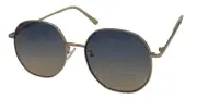 Kenneth Cole Reaction Shiny Gold Mens Round Metal Sunglass KC1407. 32W