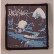 DESASTER Tyrants Of The Netherworld SMALL PATCH BLACK Border Printed