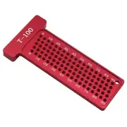 Woodworking Scribe 100mm T-Type Ruler Hole Scribing Ruler Aluminum Alloy1415