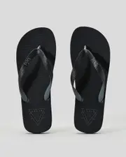 [Lucid] Lucid Men's Dart Flip Flops Slippers in Black/Grey Size 11 11 Black/Grey