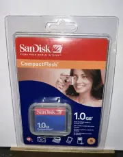 SanDisk 1 GB CF Type 1 Card CompactFlash (SDCFB-1024-A10) Sealed