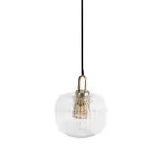 Sunny Modern Clear Glass Large Hanging Pendant Light Lamp - Clear.