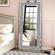 Sparkly Wall Mounted Crystal Diamond Vanity Mirror