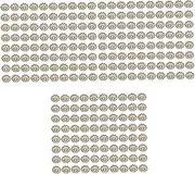 COHEALI 3sets Jewelry Making Materials Bulk Bead Caps Metal End Caps DIY Necklace/Bracelet/Anklet Kit Charm Findings Bronze Unique Style 1000pcs*3