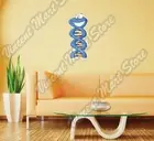 DNA Biology Genetic Molecule Smiling Wall Sticker Room Interior Decor 10"X25"