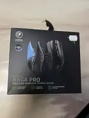 Razer Naga Pro Wireless Bluetooth Gaming Mouse Black Brand New
