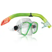 NEW LAND & SEA DAINTREE MASK & SNORKEL SET - CRYSTAL CLEAR SILICONE