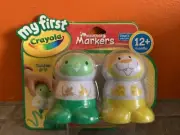 My First CRAYOLA Washable MARKERS Toddler Grips 12+ Months Unopened in Package