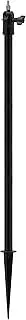 [Holicfun] Security Camera Ground Stake, Heavy Duty Stand Mount with Adjustable Angle and Height for Ring, Blink, Arlo, Eufy, Wyze, Google Nest, Simplisafe Cameras and Solar Panels (Black)