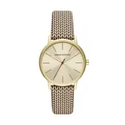 Armani Exchange Three-Hand Brown Leather Watch AX5594